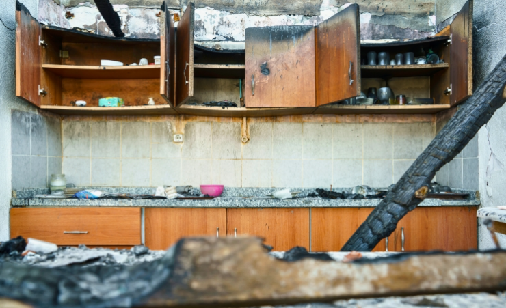 Home fire damage